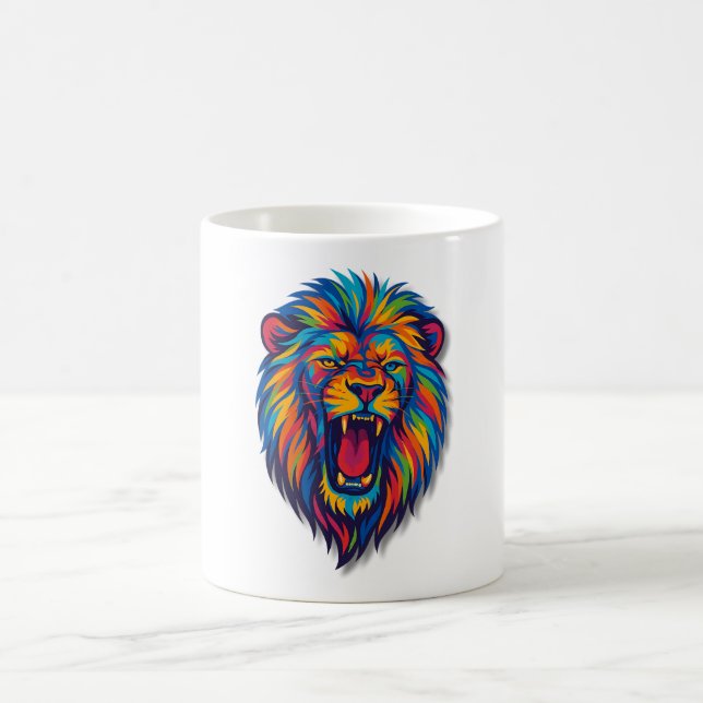 Taza de café de un LEÓN PINTADO (Centro)
