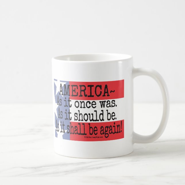 Taza de café "de una tostada americana" (Derecha)