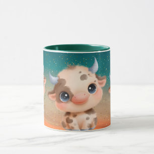 Taza De Café De Vaca Adorable Diseño De Animal De