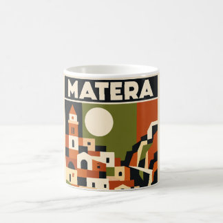Taza de café de viaje Matera Italia Arte Bauhaus