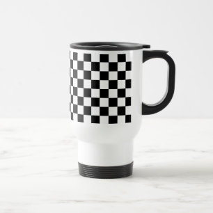 Taza de café de viaje regalo carreras bandera a cu