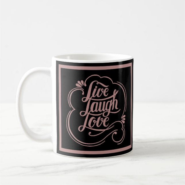 Taza de café de Vive ríe ama (Izquierda)