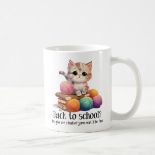Taza De Café ¿De Vuelta A La Escuela? Dame Yarn