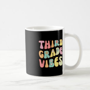 Taza De Café De Vuelta A La Escuela De Tercer Grado Vibes Groov