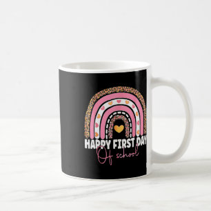 Taza De Café De Vuelta A La Escuela Divertida Feliz Primer Día