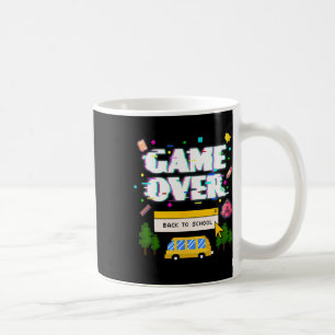 Taza De Café De vuelta a la escuela divertido retro jugador mae