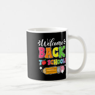 Taza De Café De Vuelta A La Escuela El Primer Día De La Escuela