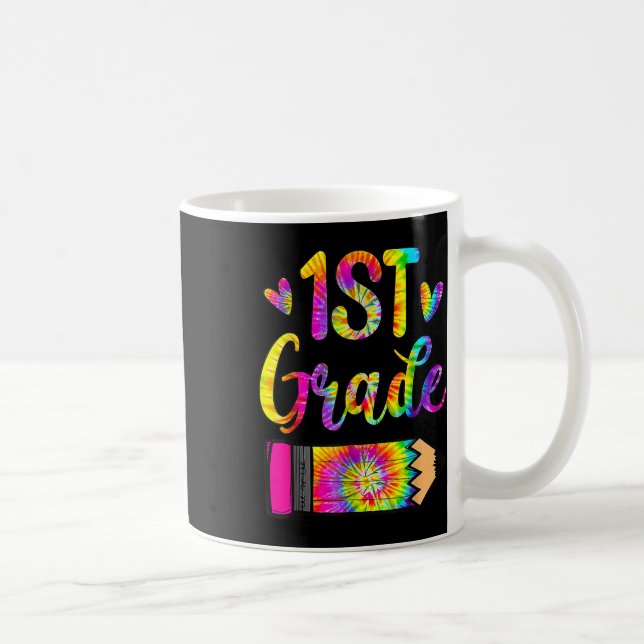 Taza De Café De Vuelta A La Escuela Maestra De Primer Grado Tye (Derecha)