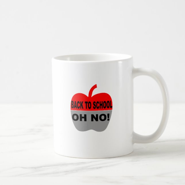 Taza De Café De Vuelta A La Escuela Oh No (Derecha)