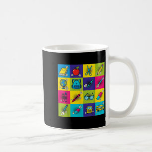Taza De Café De Vuelta A La Escuela Profesora Estudiantes Hombr