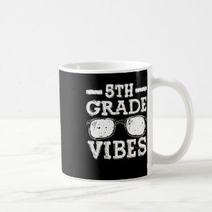 Taza De Café De vuelta a la escuela Vibes de quinto grado