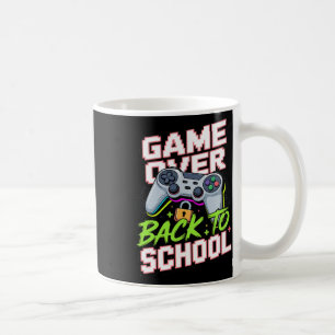 Taza De Café De vuelta al cole controlador de juegos divertido