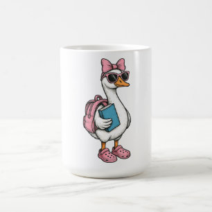 Taza De Café De Vuelta Al Colegio Chicas De Caballo