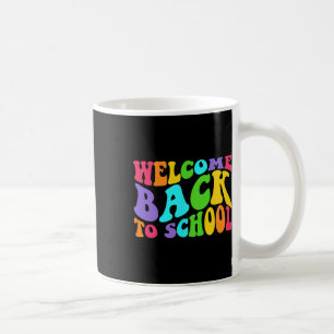 Taza De Café De Vuelta Al Colegio Primer Día De Enseñanza De Es