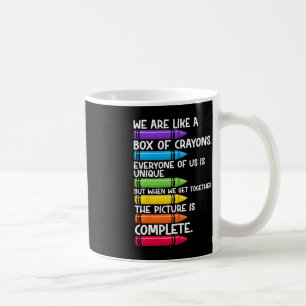Taza De Café De Vuelta Al Profesor De La Escuela Somos Como Una