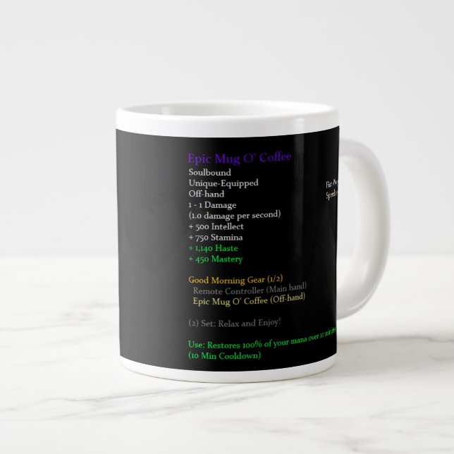 Taza de café de Warcraft wow (Derecha)