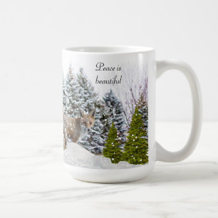 Taza de café de zorro / vida silvestre del país de