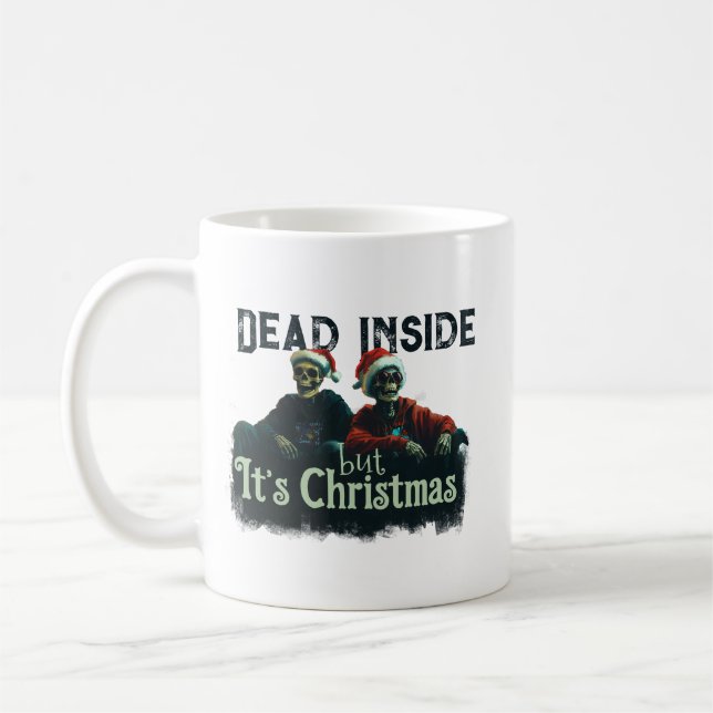 Taza De Café Dead Inside... But It’s Christmas (Izquierda)