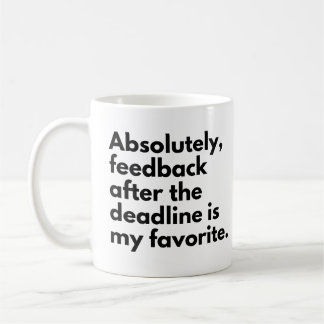 Taza De Café Deadline Funny Work Dice