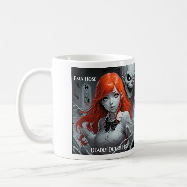 Taza De Café Deadly Dutch High Coffee Mug - Ema Rose Design (Izquierda)