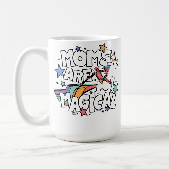 Taza De Café Deadpool - Moms Are Magical Mother'S Day (Izquierda)