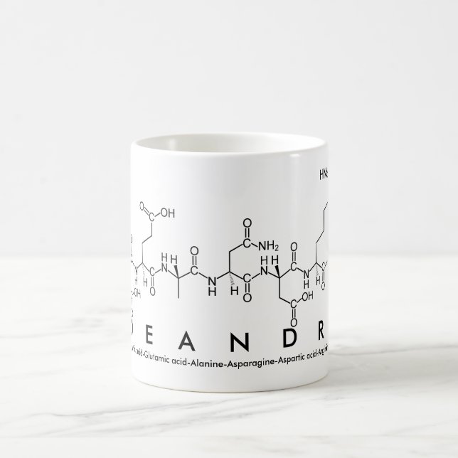 Taza De Café Deandra peptide name mug (Centro)