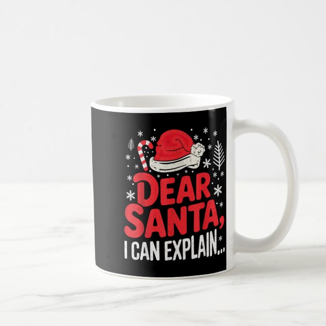 Taza De Café Dear Santa I Can Explain Funny Christian  (Derecha)