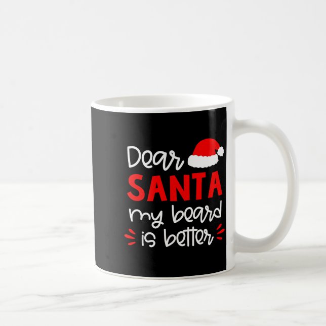 Taza De Café Dear Santa Shirt Funny Matching Family Christmas P (Derecha)