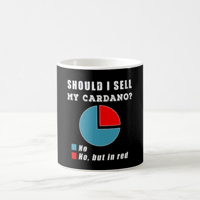 Taza De Café Debería vender mi cripto cardano piechart (Centro)