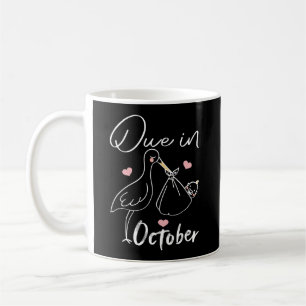 Taza De Café Debido en Octubre Cisne Divertido Llevando a un Be