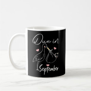 Taza De Café Debido en septiembre divertido cisne que lleva un 