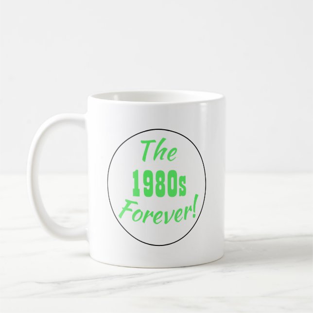Taza De Café Década Retro de los 80 (Izquierda)