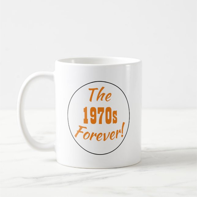 Taza De Café Década retro de los años 1970 (Izquierda)