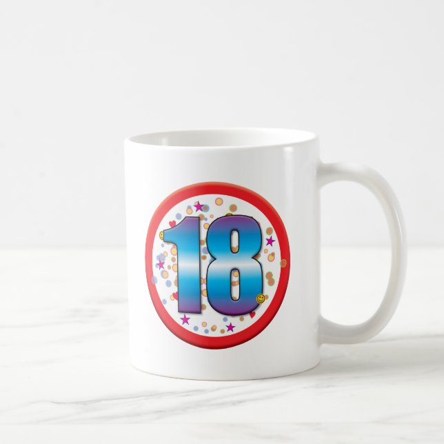 Taza De Café décimo octavo Cumpleaños v2 (Derecha)