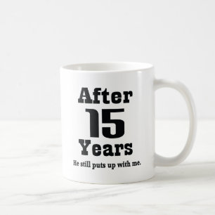 Taza De Café décimo quinto Aniversario (divertido)