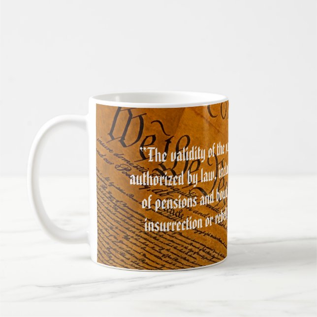 Taza De Café Decimocuarta Enmienda Deuda Pública (Izquierda)