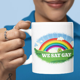 Taza De Café Decimos orgullo gay arcoiris