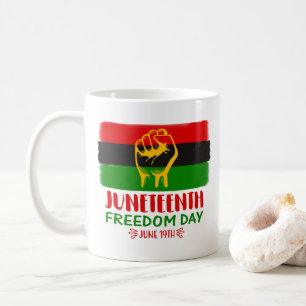 Taza De Café Decimosegundo Día de la Libertad Historia Negra