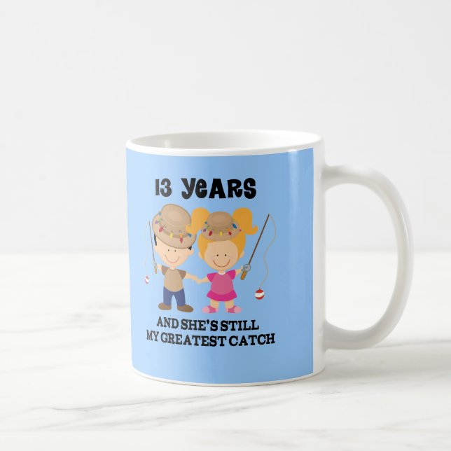 Taza De Café décimotercero Regalo del aniversario de boda para (Derecha)