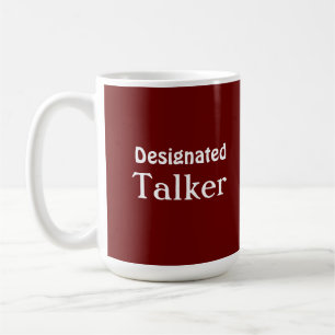 Taza De Café Decirador designado Divertido Mug Rojo