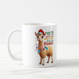 Taza De Café Deck los salones con ramos de Holly Fa La La La