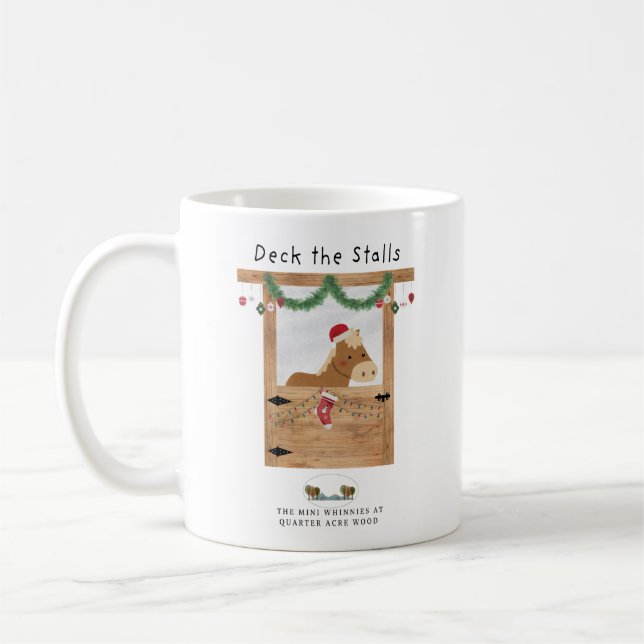 Taza De Café Deck the Stalls Navidades Pony Mug (Izquierda)