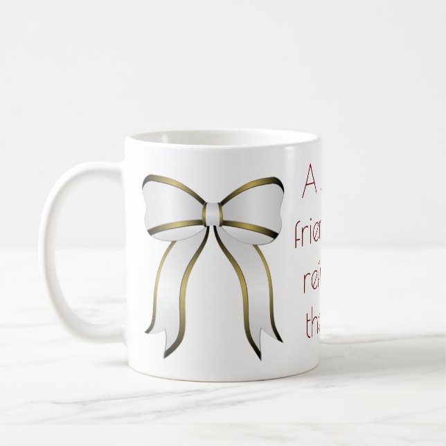 Taza De Café Declaración de amistad significativa (Izquierda)