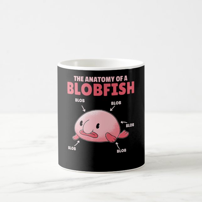 Taza De Café Declaración De Blobfish Anatomía De Blobfish (Centro)
