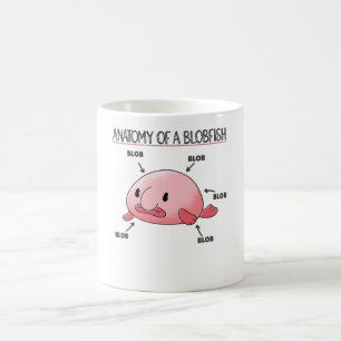 Taza De Café Declaración De Blobfish Anatomía De Blobfish