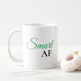 Taza De Café Declaración de expresión verde Smart AF
