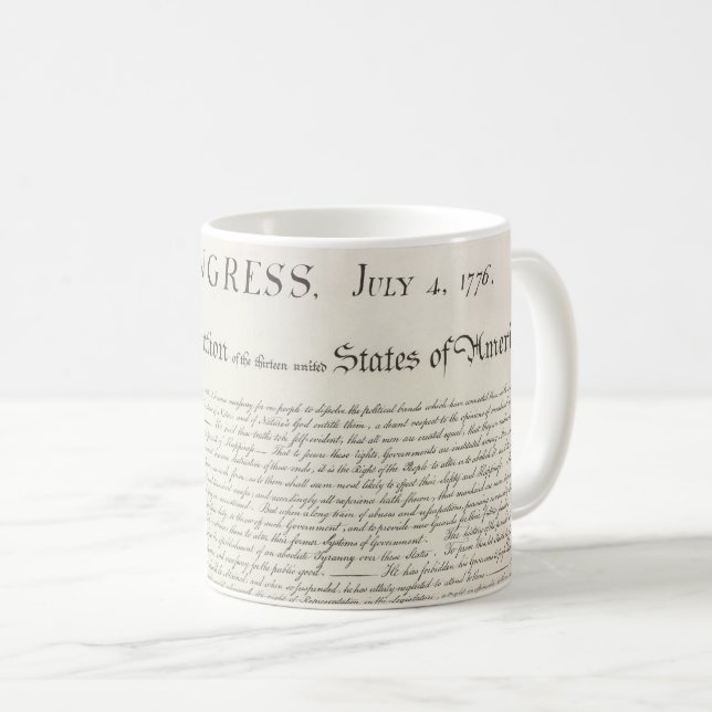 Taza De Café Declaración de Independencia de Estados Unidos, 4  (Anverso derecho)