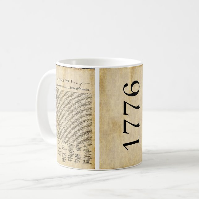 Taza De Café Declaración de Independencia Mug (Anverso izquierdo)