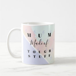 Taza De Café Declaración de Mamá moderna personalizada Monogram