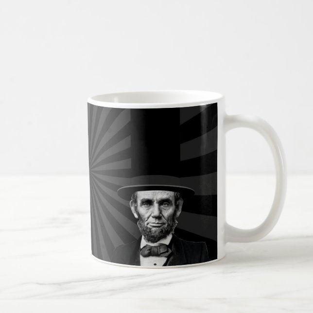 Taza De Café Declaración de Moda Presidencial de Abraham Lincol (Derecha)